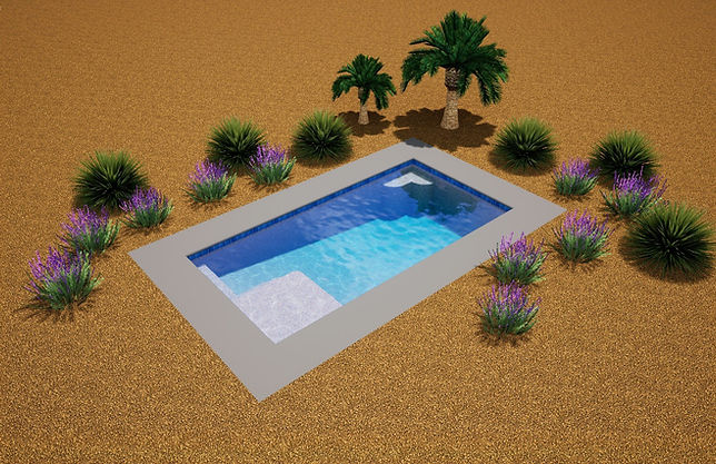 Custom pool design visualization Yuma AZ