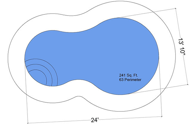 Pool blueprint design plan Yuma AZ