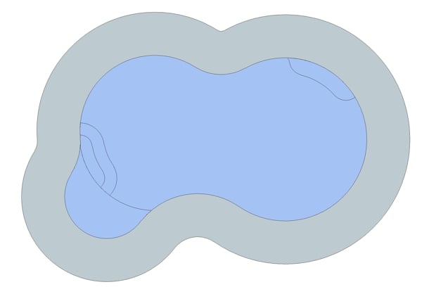 Freeform lagoon pool design Yuma AZ